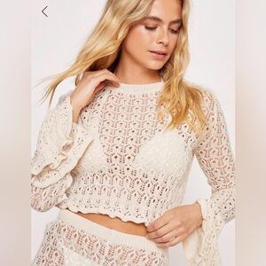 NastyGal Knitted Long Sleeve Top NWT!
